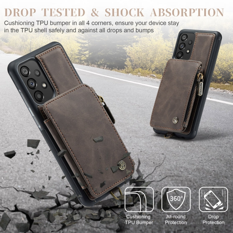 For Samsung Galaxy A33 CaseMe C20 Multifunctional RFID Leather Phone Case