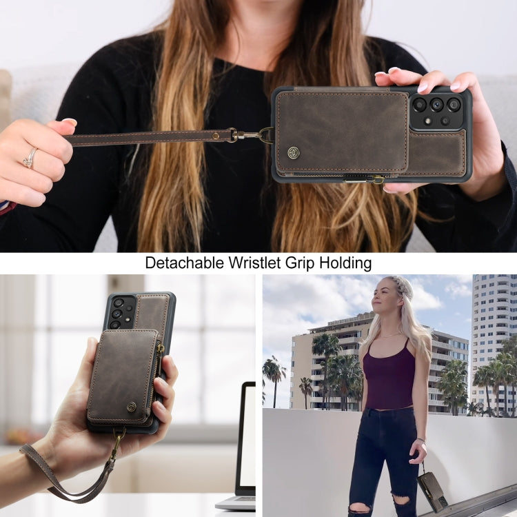 For Samsung Galaxy A33 CaseMe C20 Multifunctional RFID Leather Phone Case