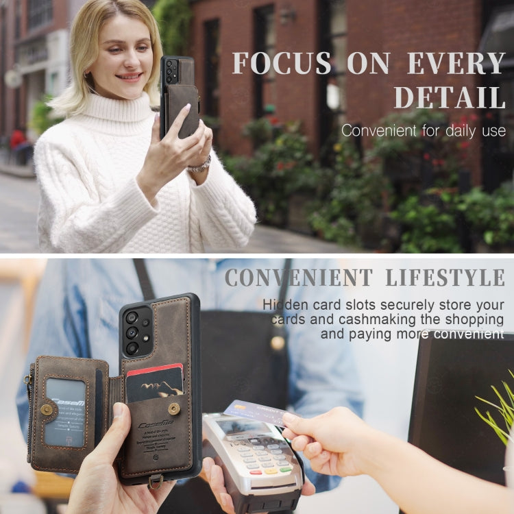 For Samsung Galaxy A33 CaseMe C20 Multifunctional RFID Leather Phone Case
