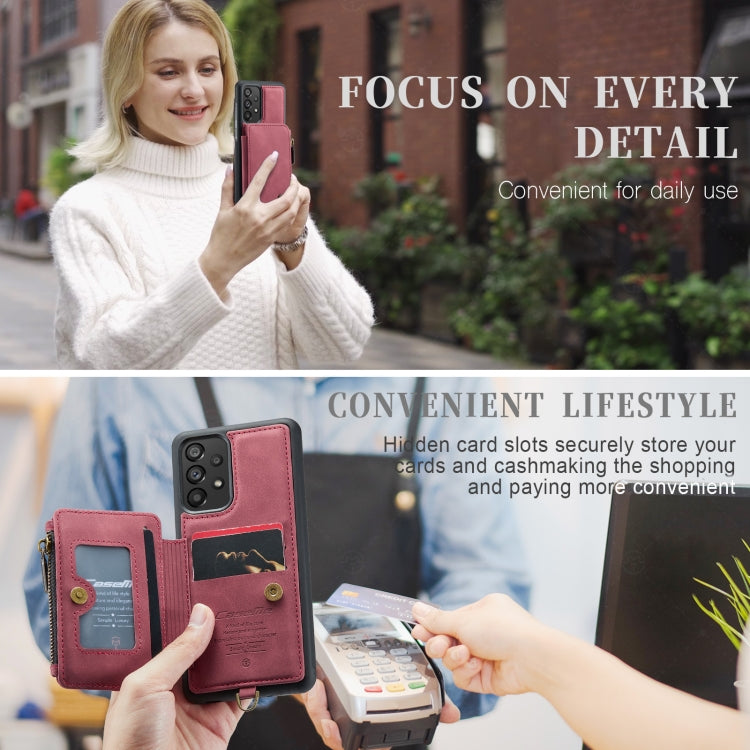For Samsung Galaxy A33 CaseMe C20 Multifunctional RFID Leather Phone Case