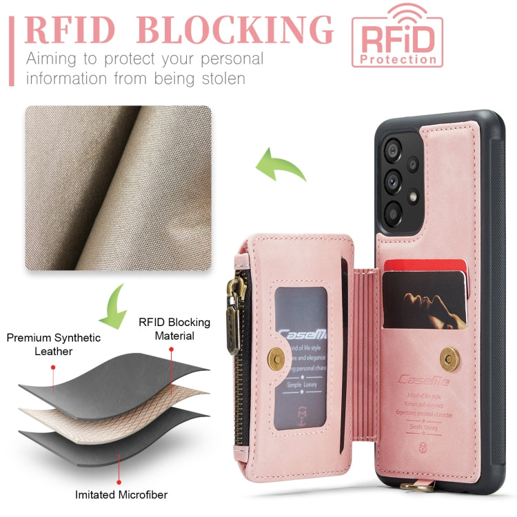 For Samsung Galaxy A33 CaseMe C20 Multifunctional RFID Leather Phone Case