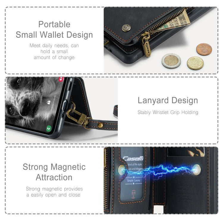 For Samsung Galaxy A34 5G CaseMe C20 Multifunctional RFID Leather Phone Case