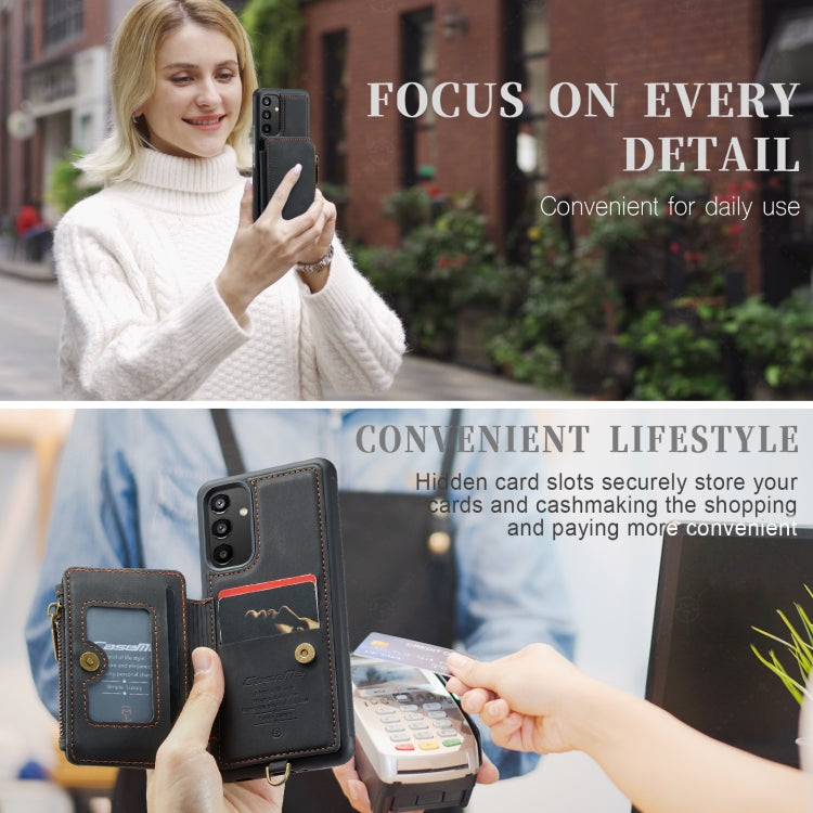 For Samsung Galaxy A34 5G CaseMe C20 Multifunctional RFID Leather Phone Case