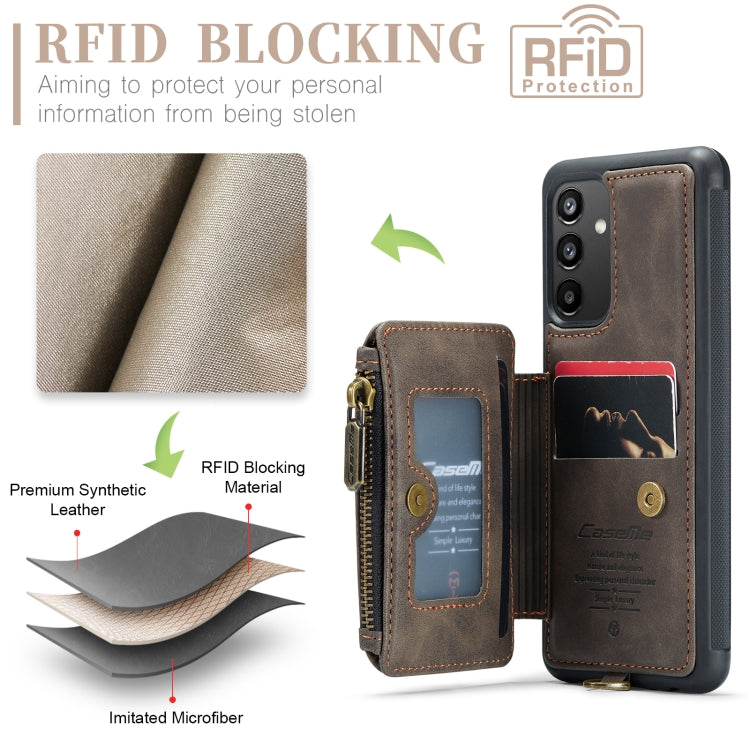 For Samsung Galaxy A34 5G CaseMe C20 Multifunctional RFID Leather Phone Case