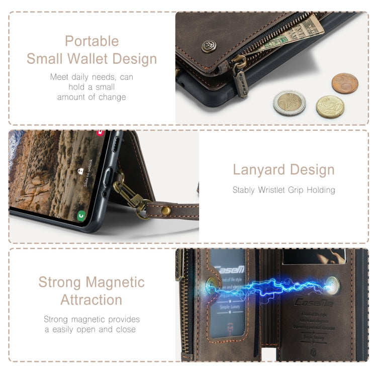 For Samsung Galaxy A34 5G CaseMe C20 Multifunctional RFID Leather Phone Case