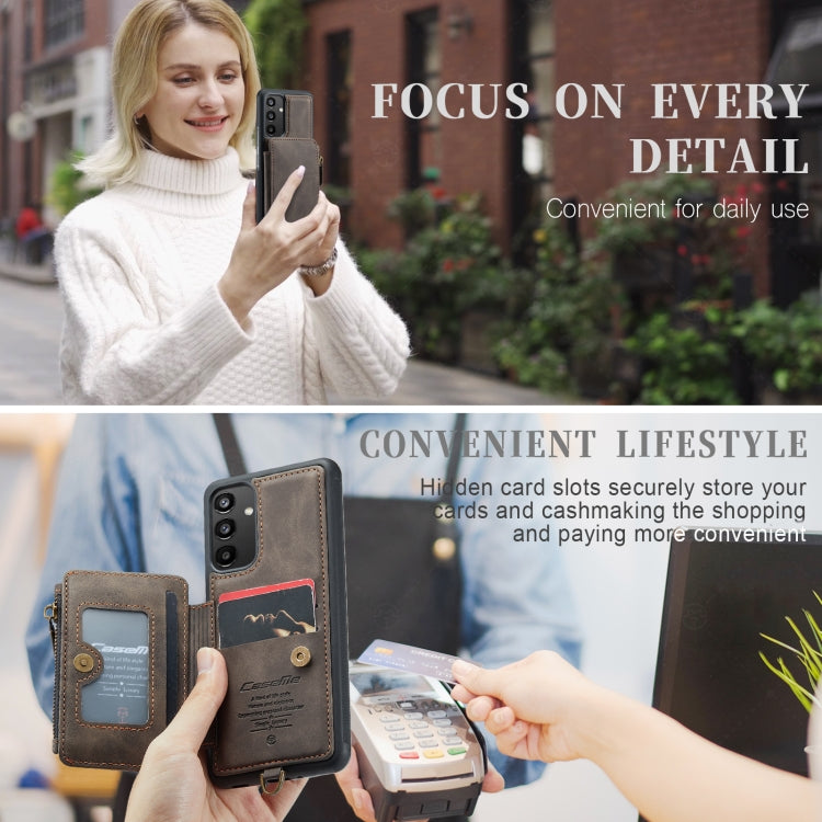 For Samsung Galaxy A34 5G CaseMe C20 Multifunctional RFID Leather Phone Case