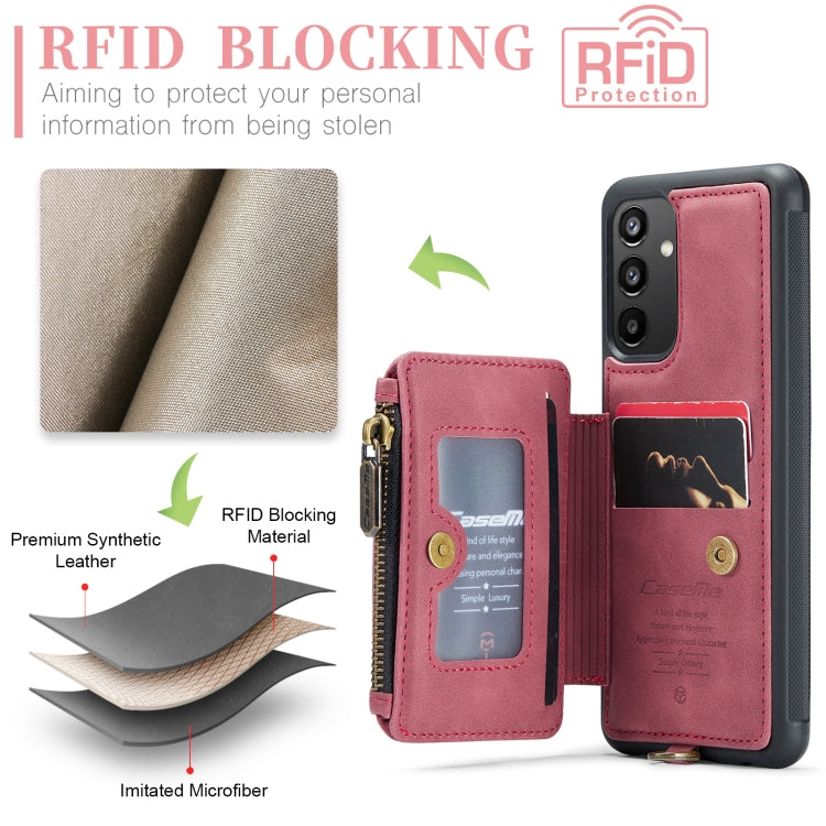 For Samsung Galaxy A34 5G CaseMe C20 Multifunctional RFID Leather Phone Case