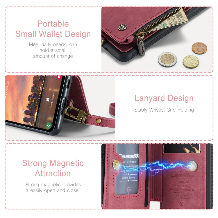 For Samsung Galaxy A34 5G CaseMe C20 Multifunctional RFID Leather Phone Case