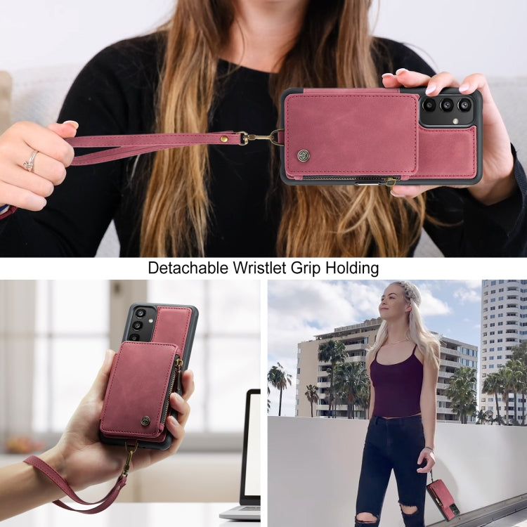 For Samsung Galaxy A34 5G CaseMe C20 Multifunctional RFID Leather Phone Case