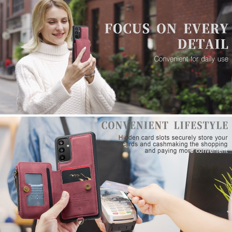 For Samsung Galaxy A34 5G CaseMe C20 Multifunctional RFID Leather Phone Case