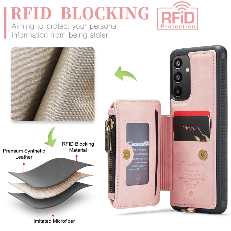 For Samsung Galaxy A34 5G CaseMe C20 Multifunctional RFID Leather Phone Case