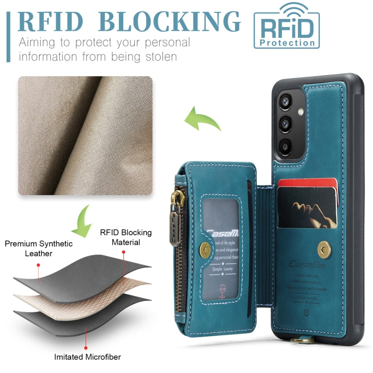 For Samsung Galaxy A34 5G CaseMe C20 Multifunctional RFID Leather Phone Case