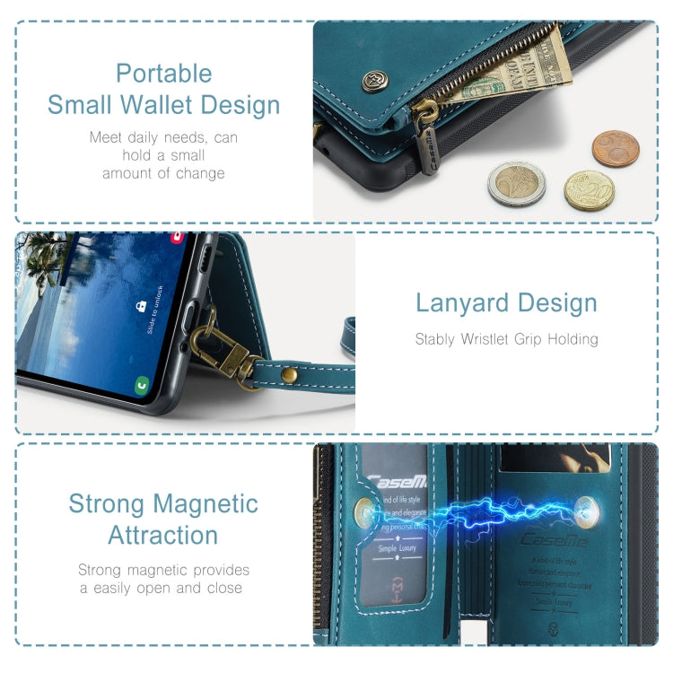 For Samsung Galaxy A34 5G CaseMe C20 Multifunctional RFID Leather Phone Case