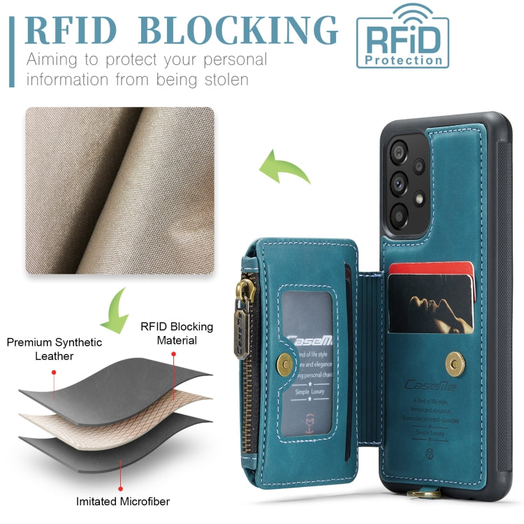 For Samsung Galaxy A53 CaseMe C20 Multifunctional RFID Leather Phone Case
