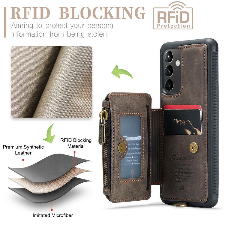 For Samsung Galaxy A54 5G CaseMe C20 Multifunctional RFID Leather Phone Case