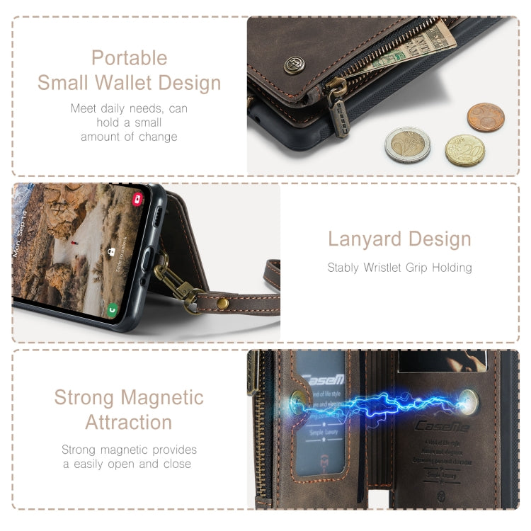 For Samsung Galaxy A54 5G CaseMe C20 Multifunctional RFID Leather Phone Case