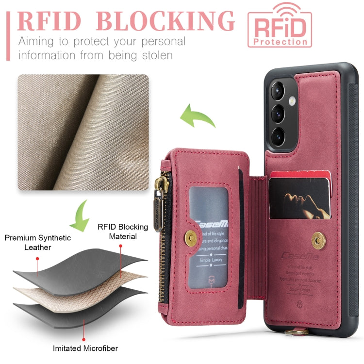 For Samsung Galaxy A54 5G CaseMe C20 Multifunctional RFID Leather Phone Case
