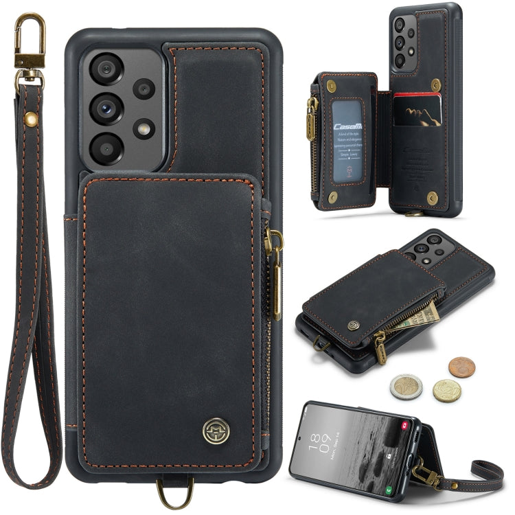 For Samsung Galaxy A73 CaseMe C20 Multifunctional RFID Leather Phone Case
