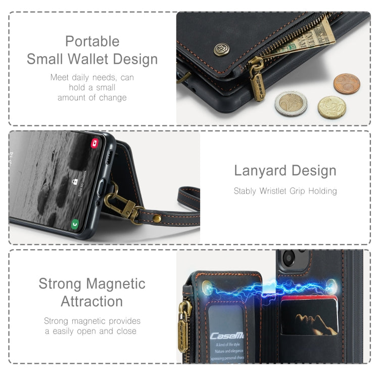 For Samsung Galaxy A73 CaseMe C20 Multifunctional RFID Leather Phone Case
