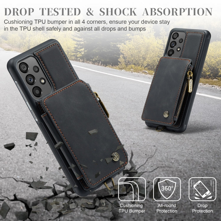 For Samsung Galaxy A73 CaseMe C20 Multifunctional RFID Leather Phone Case