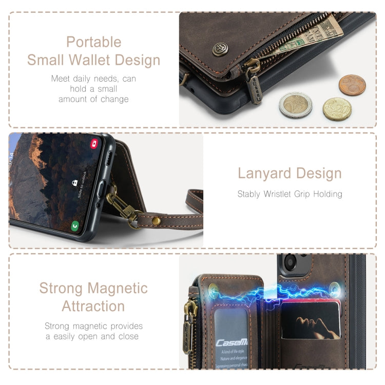 For Samsung Galaxy A73 CaseMe C20 Multifunctional RFID Leather Phone Case