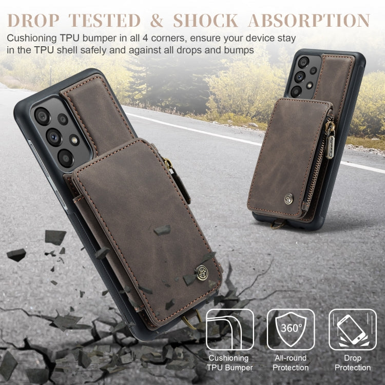 For Samsung Galaxy A73 CaseMe C20 Multifunctional RFID Leather Phone Case