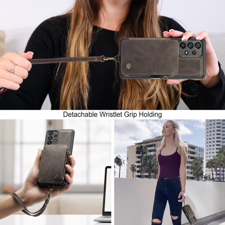 For Samsung Galaxy A73 CaseMe C20 Multifunctional RFID Leather Phone Case