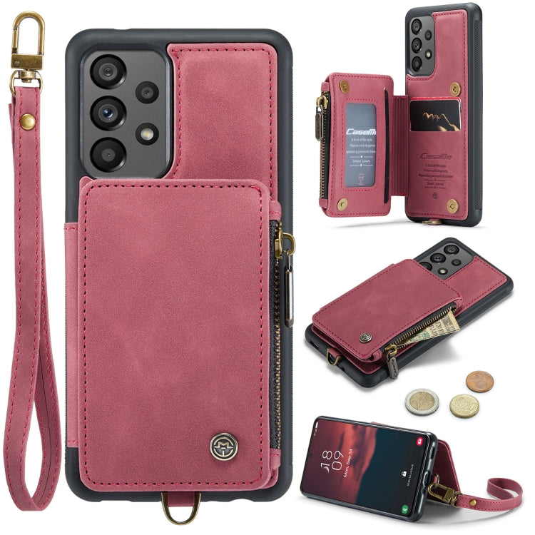 For Samsung Galaxy A73 CaseMe C20 Multifunctional RFID Leather Phone Case