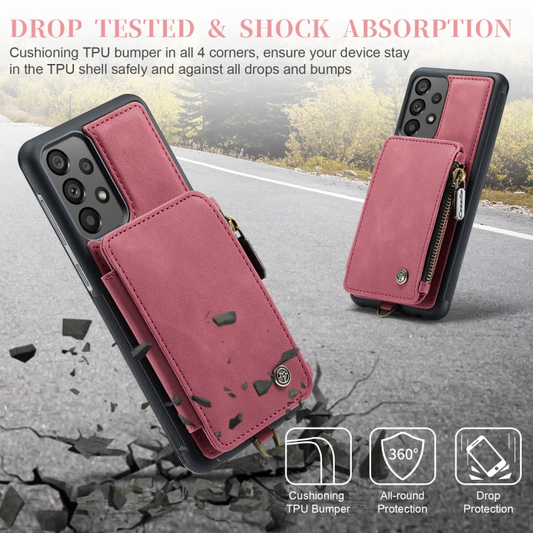 For Samsung Galaxy A73 CaseMe C20 Multifunctional RFID Leather Phone Case