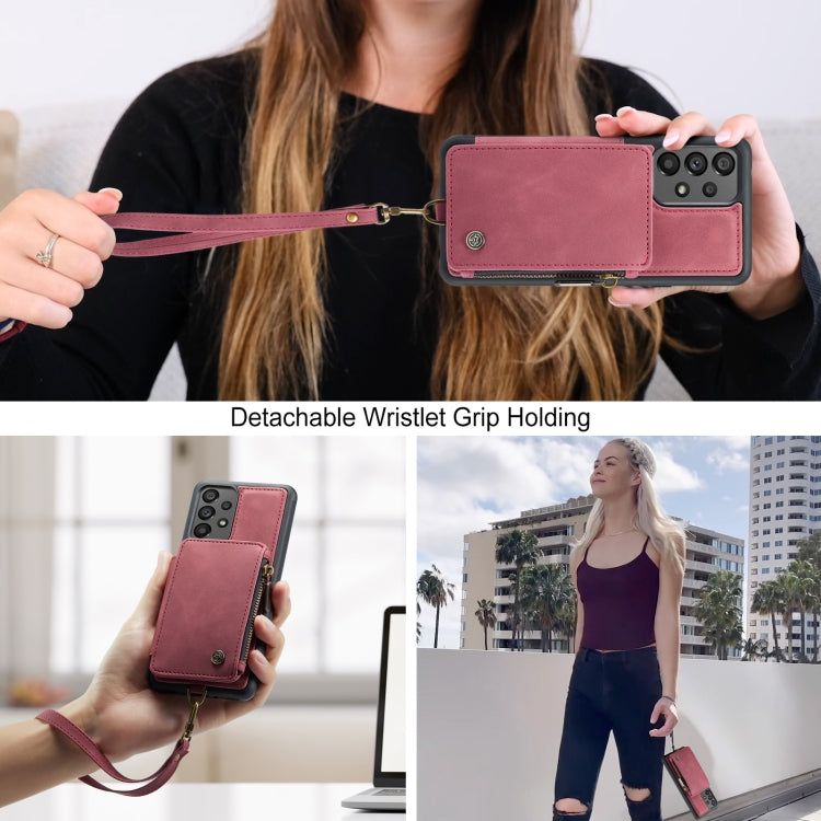 For Samsung Galaxy A73 CaseMe C20 Multifunctional RFID Leather Phone Case