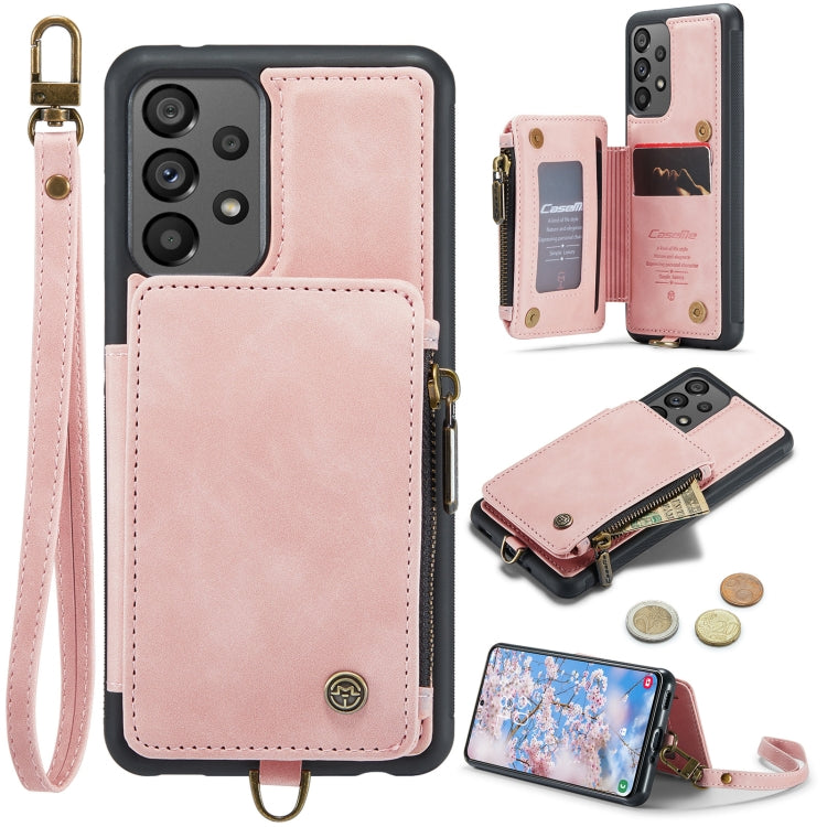 For Samsung Galaxy A73 CaseMe C20 Multifunctional RFID Leather Phone Case