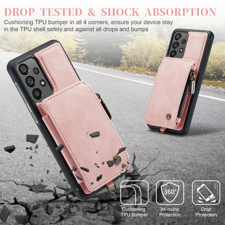 For Samsung Galaxy A73 CaseMe C20 Multifunctional RFID Leather Phone Case