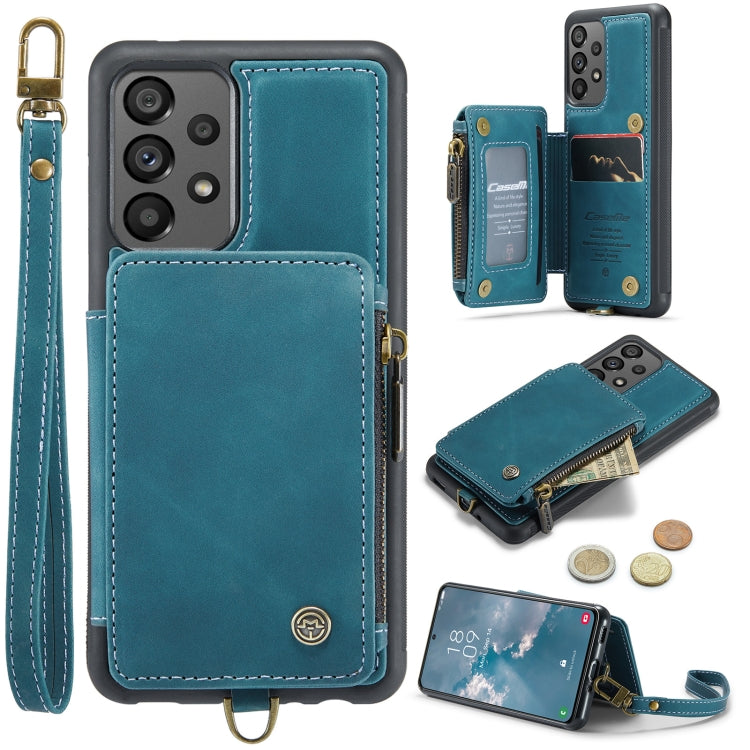 For Samsung Galaxy A73 CaseMe C20 Multifunctional RFID Leather Phone Case