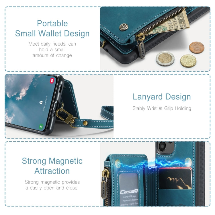 For Samsung Galaxy A73 CaseMe C20 Multifunctional RFID Leather Phone Case