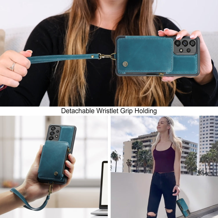 For Samsung Galaxy A73 CaseMe C20 Multifunctional RFID Leather Phone Case