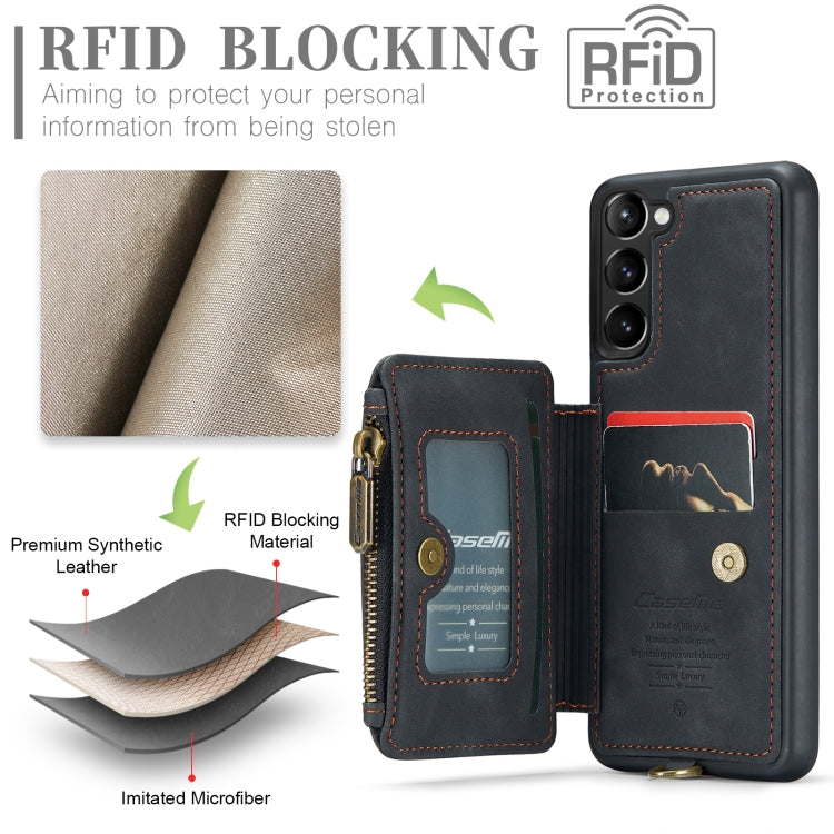 For Samsung Galaxy S23 5G CaseMe C20 Multifunctional RFID Leather Phone Case