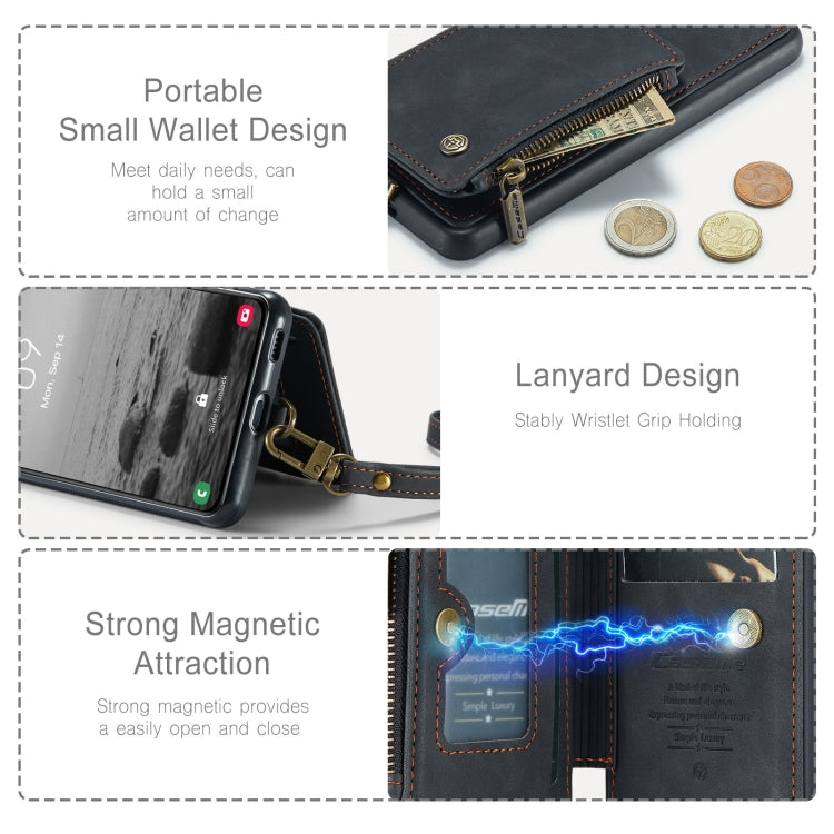 For Samsung Galaxy S23 5G CaseMe C20 Multifunctional RFID Leather Phone Case