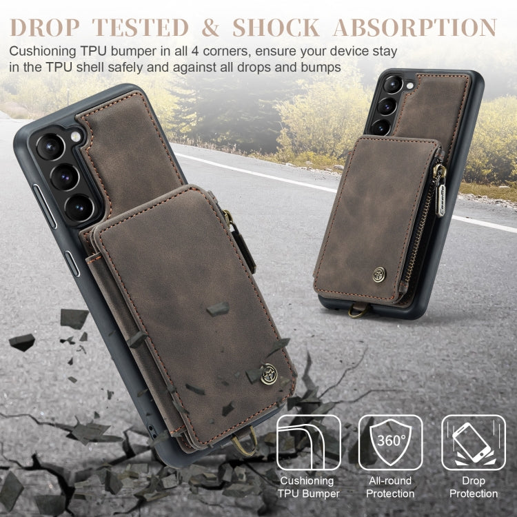 For Samsung Galaxy S23 5G CaseMe C20 Multifunctional RFID Leather Phone Case