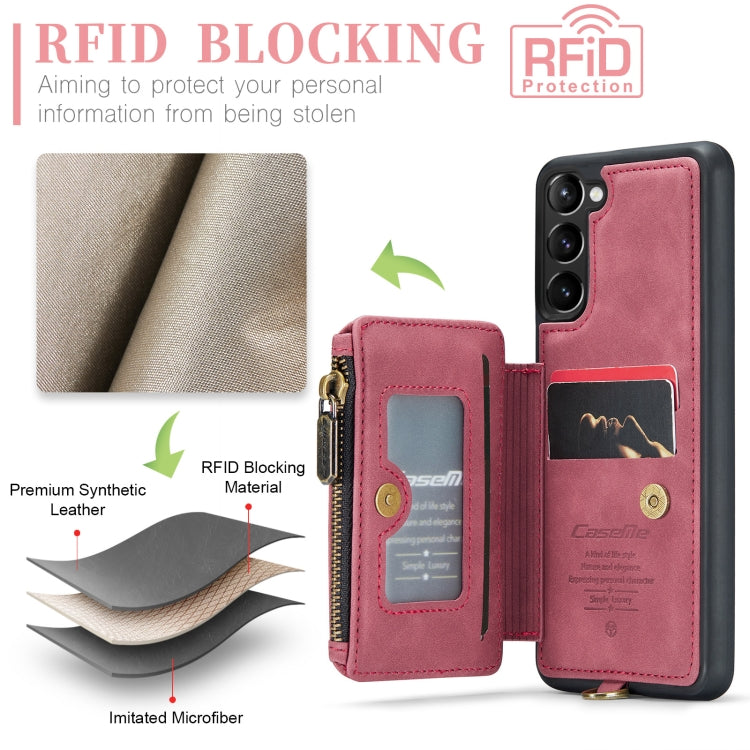 For Samsung Galaxy S23 5G CaseMe C20 Multifunctional RFID Leather Phone Case
