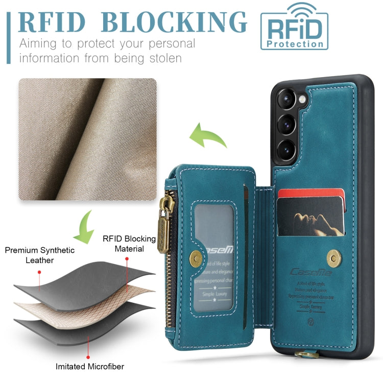 For Samsung Galaxy S23 5G CaseMe C20 Multifunctional RFID Leather Phone Case