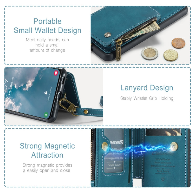 For Samsung Galaxy S23 5G CaseMe C20 Multifunctional RFID Leather Phone Case