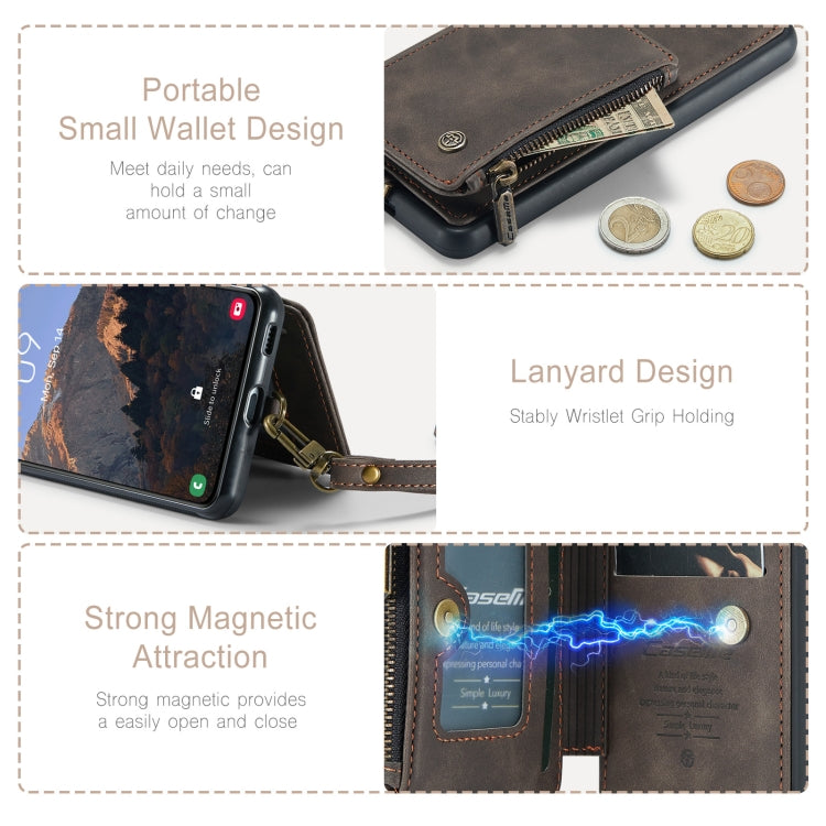 For Samsung Galaxy S23+ 5G CaseMe C20 Multifunctional RFID Leather Phone Case