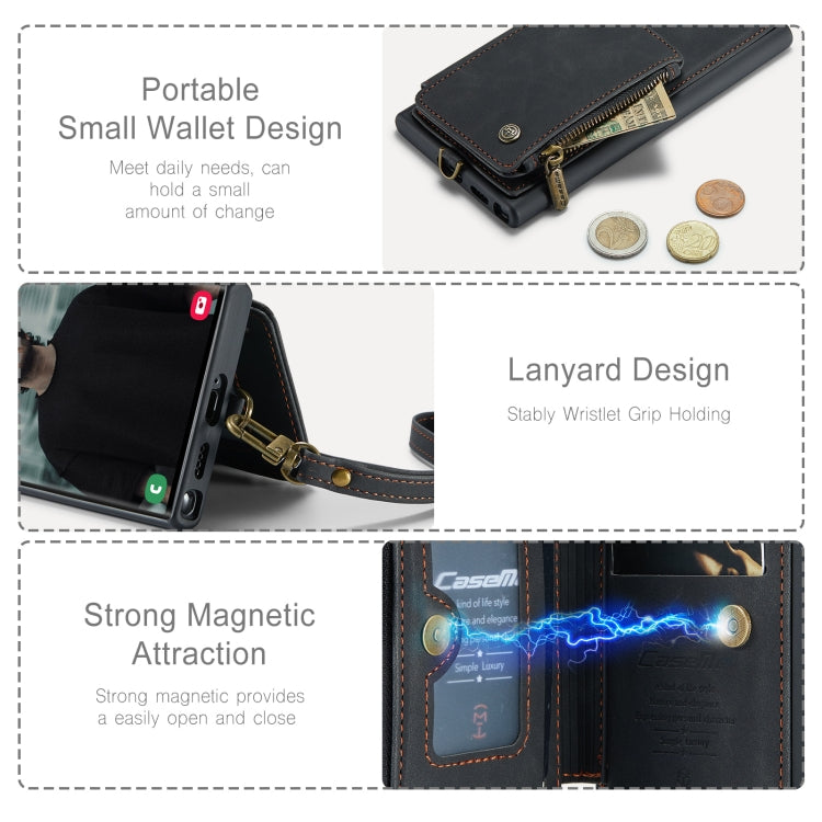 For Samsung Galaxy S23 Ultra 5G CaseMe C20 Multifunctional RFID Leather Phone Case
