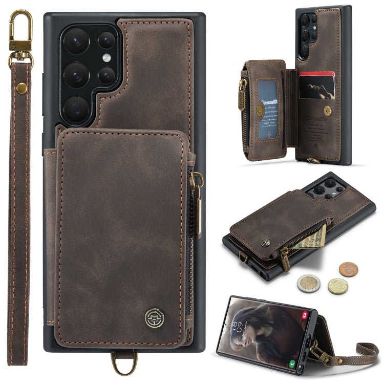 For Samsung Galaxy S23 Ultra 5G CaseMe C20 Multifunctional RFID Leather Phone Case