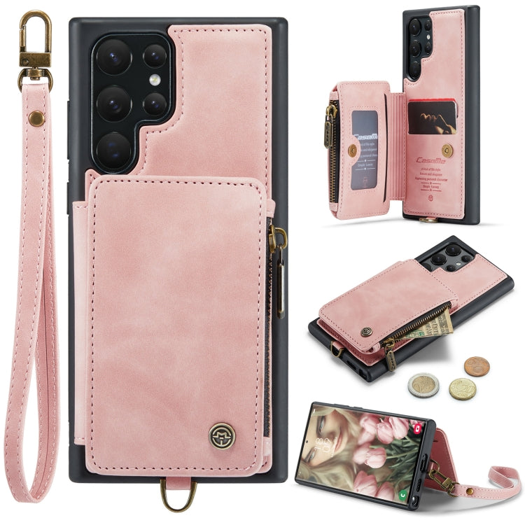 For Samsung Galaxy S23 Ultra 5G CaseMe C20 Multifunctional RFID Leather Phone Case