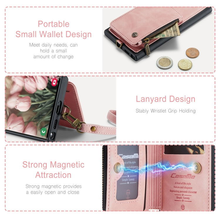 For Samsung Galaxy S23 Ultra 5G CaseMe C20 Multifunctional RFID Leather Phone Case