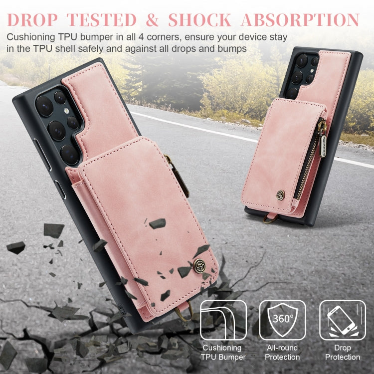 For Samsung Galaxy S23 Ultra 5G CaseMe C20 Multifunctional RFID Leather Phone Case