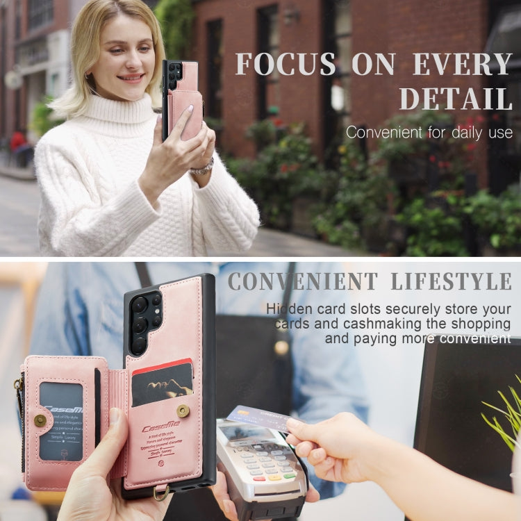 For Samsung Galaxy S23 Ultra 5G CaseMe C20 Multifunctional RFID Leather Phone Case