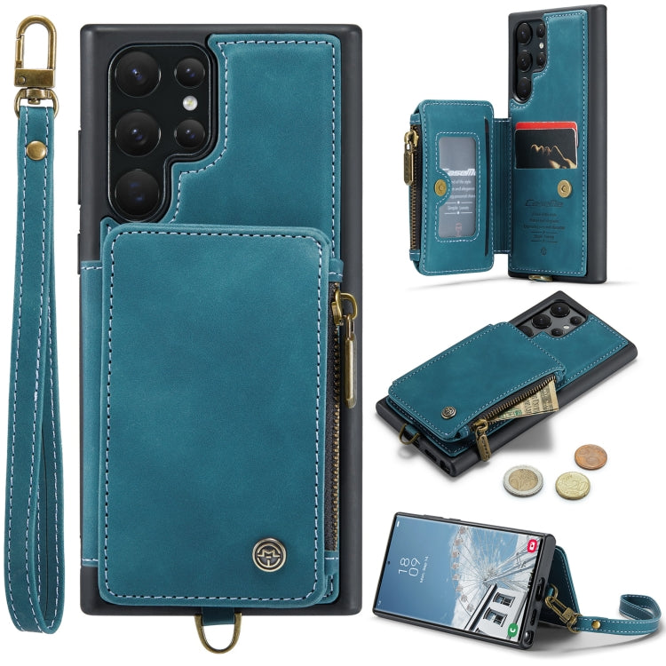 For Samsung Galaxy S23 Ultra 5G CaseMe C20 Multifunctional RFID Leather Phone Case
