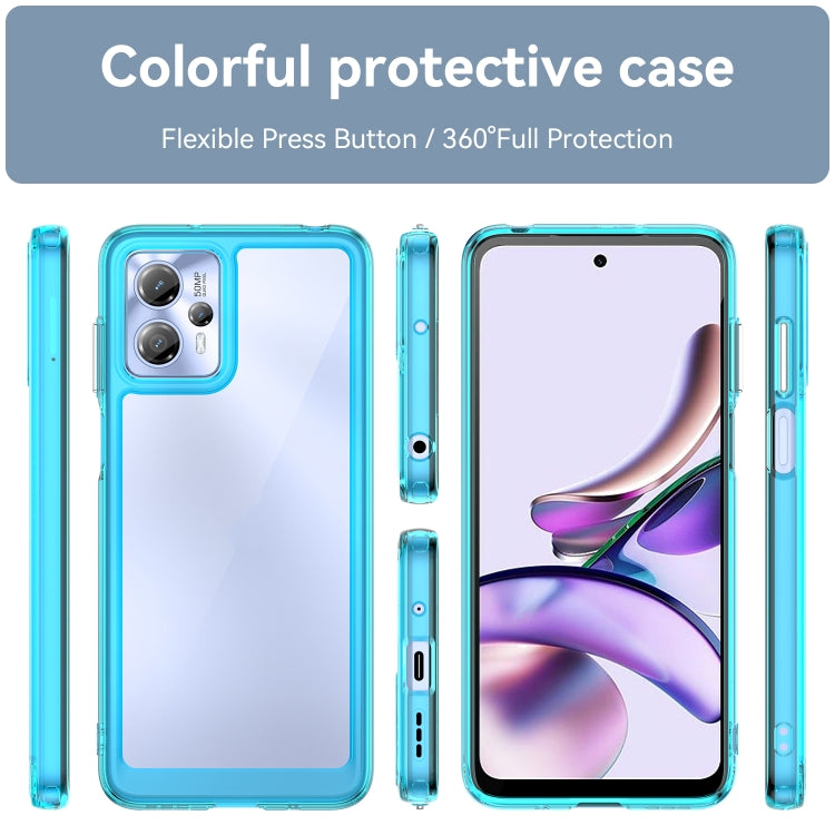 For Motorola Moto G23 Colorful Series Acrylic + TPU Phone Case